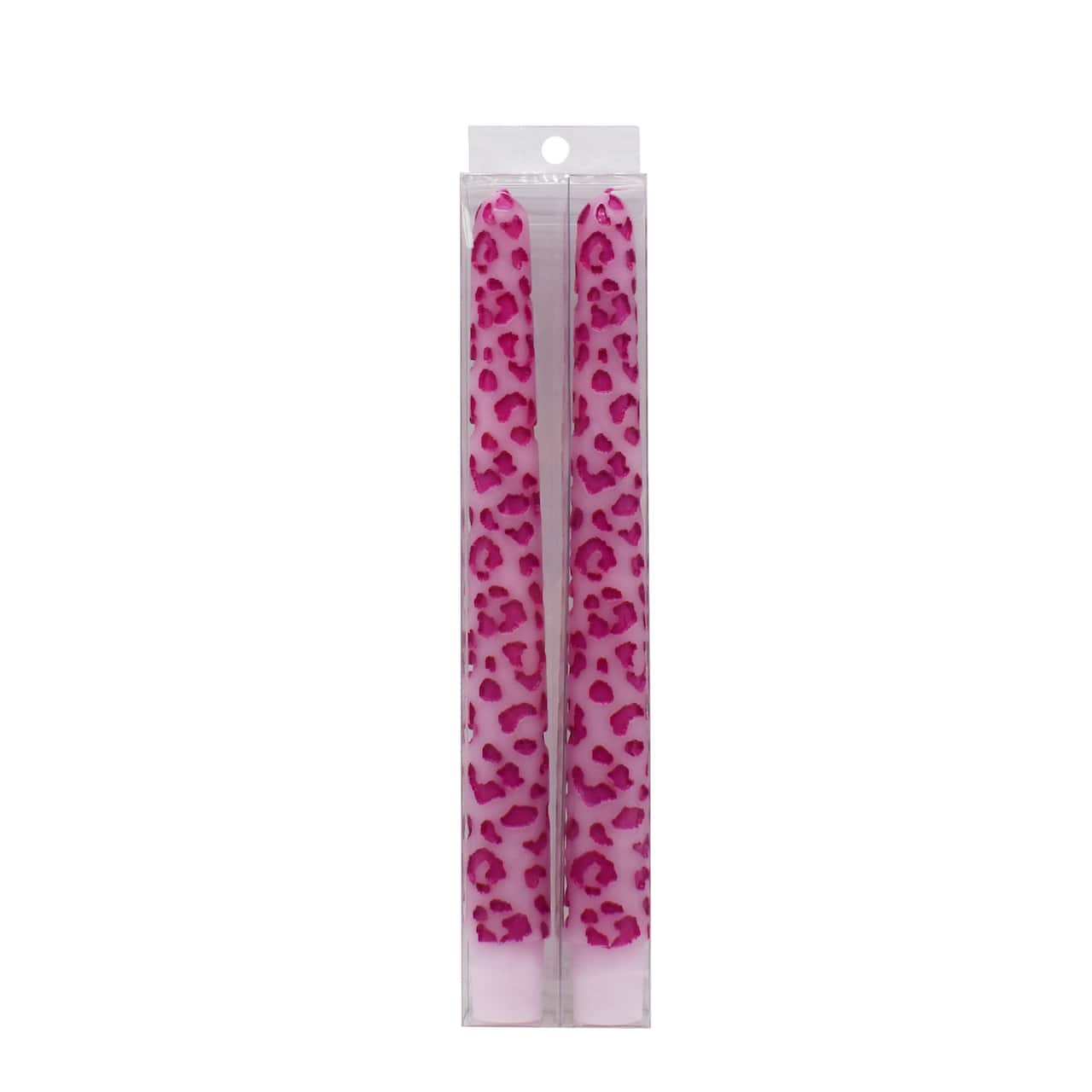 10" Pink Leopard Taper Candles, 2ct. by Ashland®
